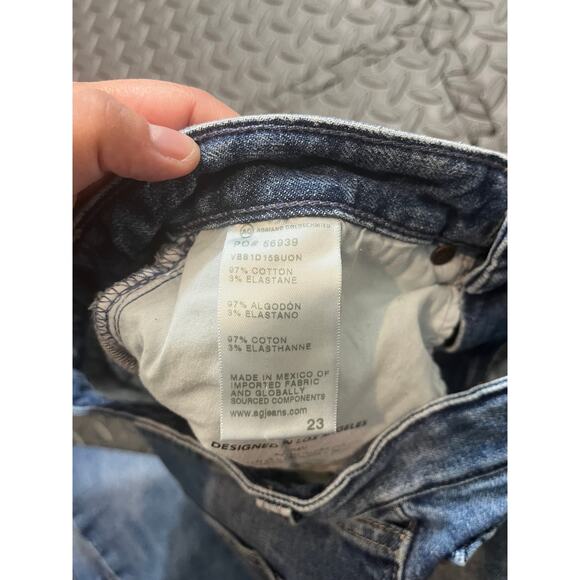 AG Womens Contour 360 Remy Low Rise Boxy Straight Japan Jeans Blue Y2K Size 23 - Picture 4 of 10